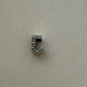 Silver Pandora J Charm